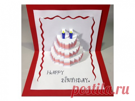 Happy Birthday Cake - Pop-Up Card Tutorial