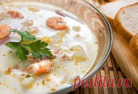 Сырный суп с креветками | 8 Ложек
