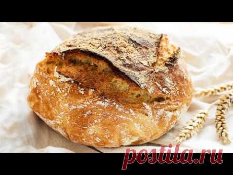 Хлеб БЕЗ ЗАМЕСА🍴Самый ПРОСТОЙ домашний Хлеб, рецепт идеален ДЛЯ НАЧИНАЮЩИХ