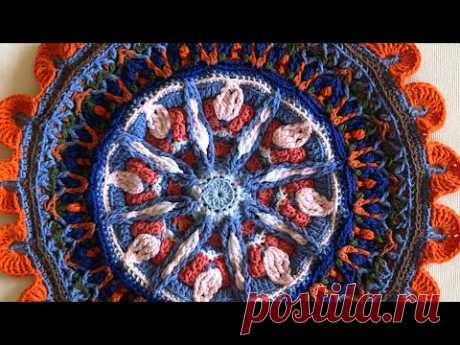 Mandala “Devlerin Aşkı”Tığişi çok amaçlı örtü 2.Bölüm (1.kısım) #songülcrochet