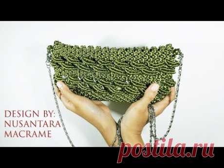 Bag Collection : String Bean Pattern Macrame Crossbody Bag #MacrameArt #Fashion