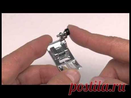 SINGER® All Purpose Clear Lock Presser Foot Tutorial