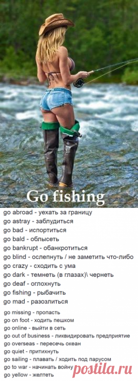 Изучение английского: глагол go