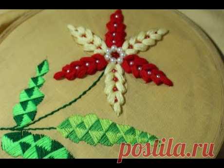 Hand Embroidery designs | Elegant stitch | Stitch and Flower-155