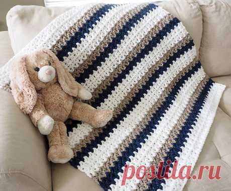 EASY ‘DONE IN A DAY’ CROCHET BABY BLANKET - Crochet Easy Patterns EASY ‘DONE IN A DAY’ CROCHET BABY BLANKET. Hello my dear readers, how are you feeling today? I very much