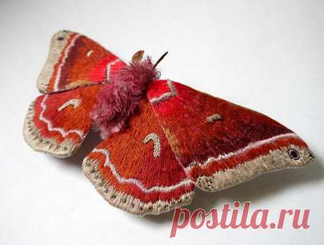 Впечатляющие текстильные бабочки Okita Yumi.
