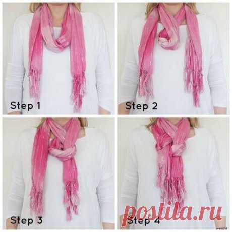 Как красиво завязать шарф (