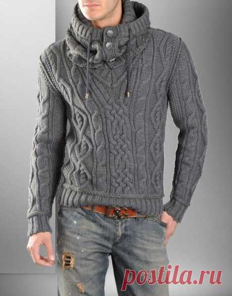 Мужской пуловер со снудом от Dolce&amp;Gabbana