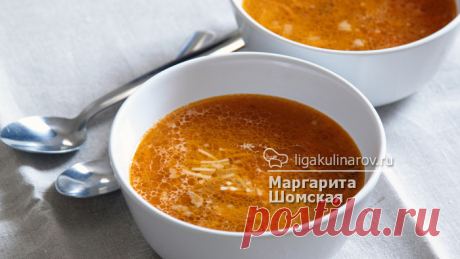 Суп с лапшой и томатом - рецепт пошаговый с фото