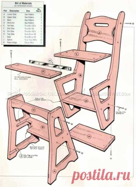 Стул-стремянка своими руками