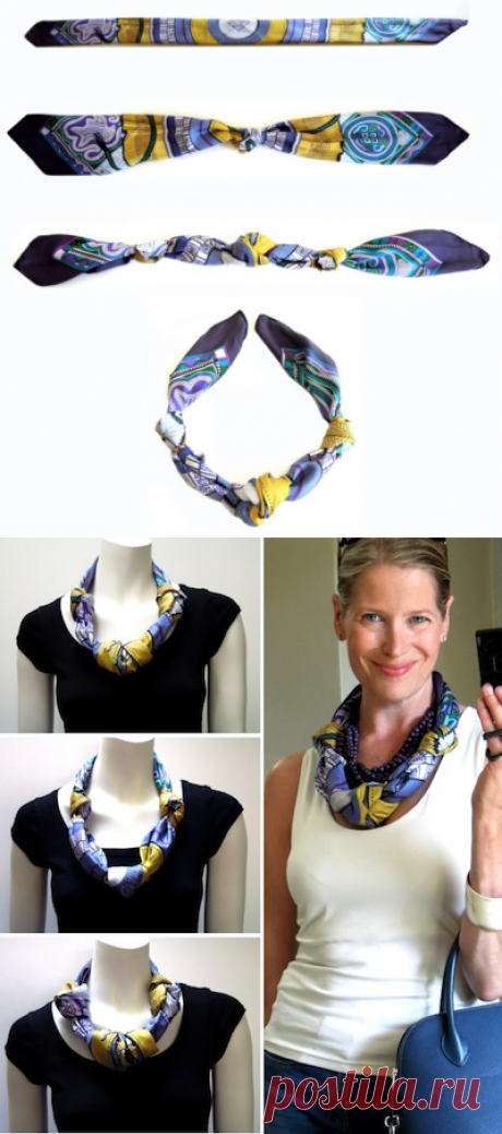 MaiTai's Picture Book: How to wear an Hermes scarf as a necklace