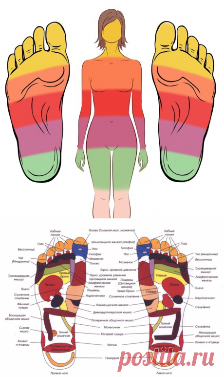 21 точка на стопах, массаж которых улучшает самочувствие