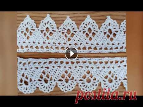 Кайма №3 крючком Crochet border Вязание каймы Crochet lace Ленточное кружево. Я просто и понятно научу Вас делать красивые вещи которые будут приносить Вам лишь радость, и благодарность близких людей. Мой канал: Мой инстаграм ta...