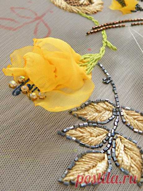 Текстурная вышивка в коллекциях высокой моды. Цветочные мотивы - Ярмарка Мастеров - ручная работа, handmade