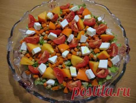 Салат из запечённой тыквы, с апельсинами и фетой рецепт с фото пошагово