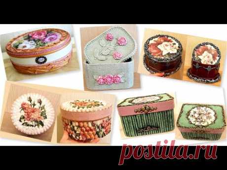 DIY/5 Beautiful jewelry boxes ideas / Home decor ideas/Cardboard craft