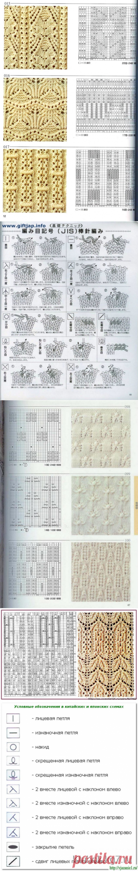 Японская схема вязания | knittingplus.ru