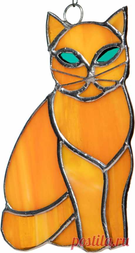 Amazon.com: Decoración de gato con vitrales, decoración para colgar en ventana, atrapasoles hechos a mano para ventana, decoración de Halloween, regalos de gatos para amantes de los gatos, regalos divertidos para : Hogar y Cocina