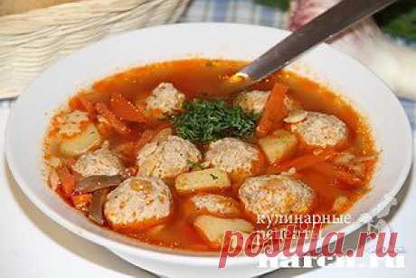 Грибной суп с фрикадельками и вермишелью | Харч.ру - рецепты для любителей вкусно поесть