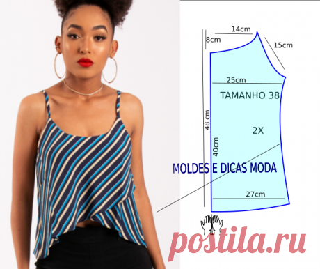 Como Fazer Regata Feminina | Moldes Dicas Moda De forma simples vou descrever como fazer regata feminina passo a passo. Analise de forma detalhada a ilustração do modelo.