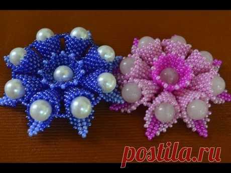 Цветы из бисера.  Бисероплетение.  Мастер класс / Flowers from beads. Beading