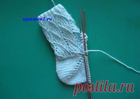 Вязание пятки носка