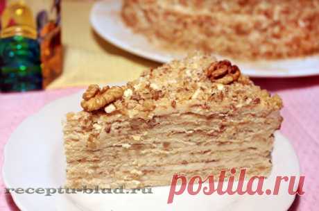 Орехово-сметанный торт без выпечки | Кулинарные рецепты