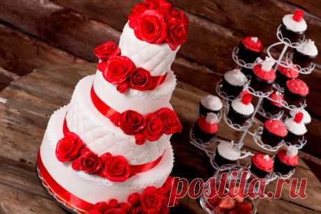 Свадебный торт красный: рецепты с фото — Все про торты: рецепты, описание, история