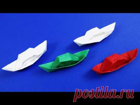 Как сделать оригами кораблик. Катер из бумаги своими руками