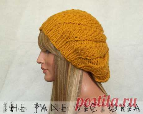 Pumpkin Beret Knitting PATTERN Lessien Elensar от TheJaneVictoria