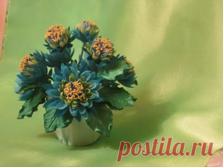 DIY / Лотос - фантазия  / Цветы из ткани /Букет своими руками / fabric flowers with his own hands /