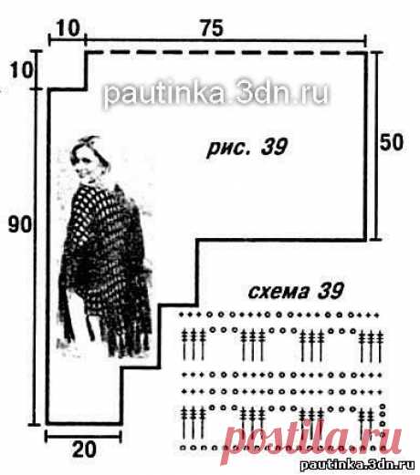 Пончо крючком: схемы и описание вязания для начинающих и не только