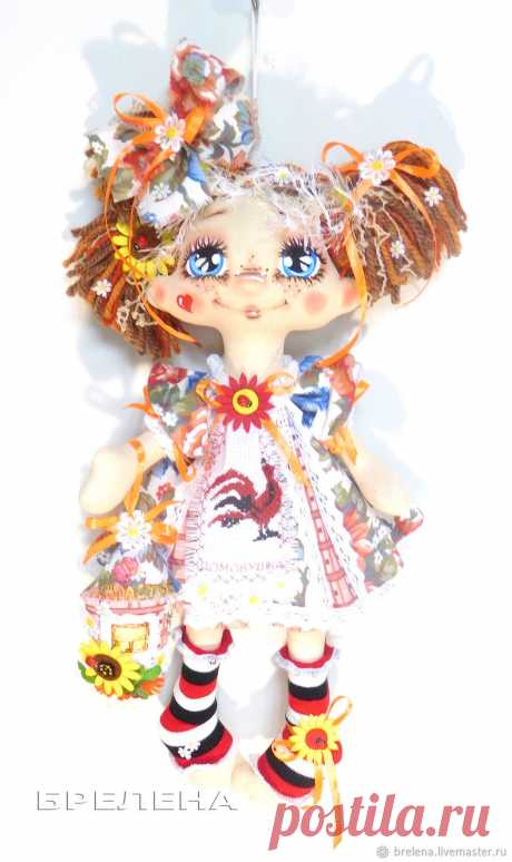 Текстильная интерьерная кукла Домовушка Рыжик – купить на Ярмарке Мастеров – SMMQ6RU | Народная кукла, Месягутово