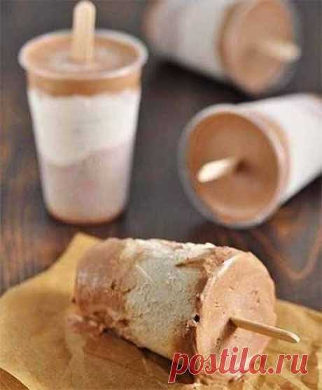 Сливочно-бананово-шоколадное мороженое | Домашняя кулинария