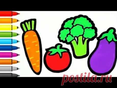 Простой рисунок - как нарисовать овощи