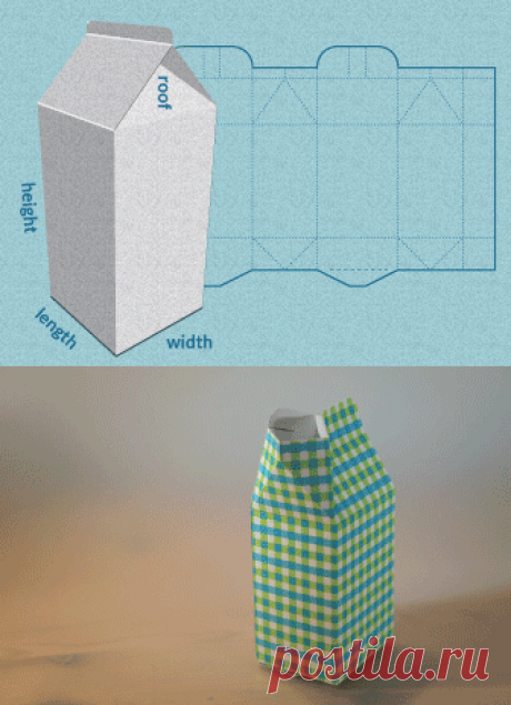 Milk carton template | www.templatemaker.nl