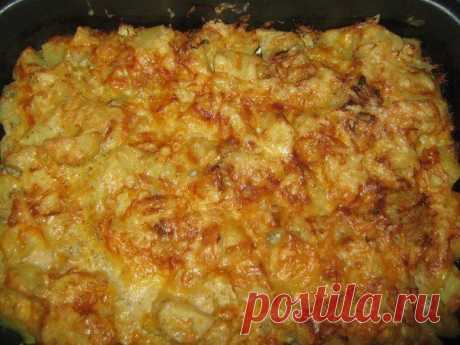 Как приготовить картошка запеченная в кефире под сыром - рецепт, ингридиенты и фотографии
