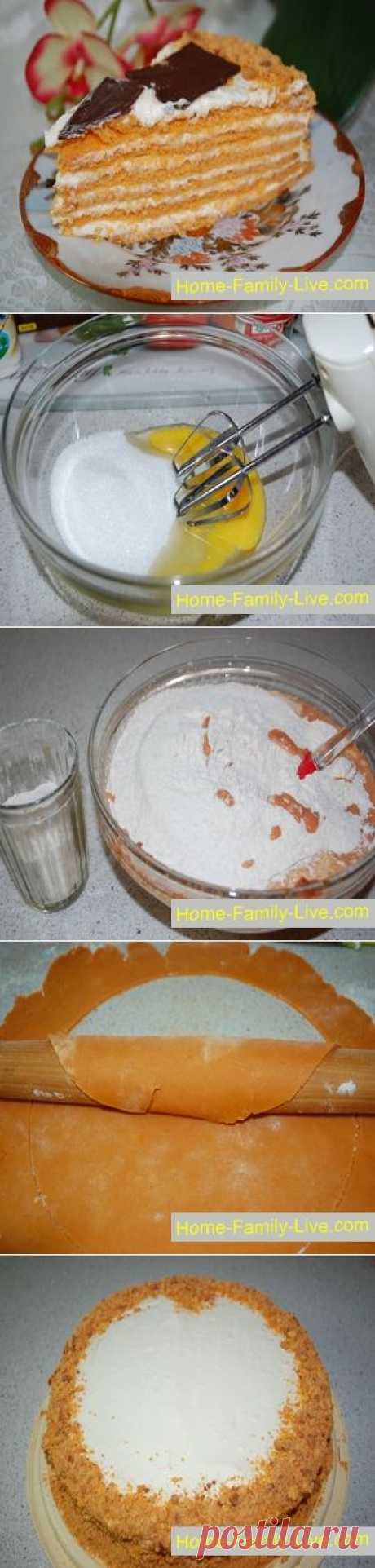 Торт Сахара - пошаговый фоторецепт - торт на скорую руку с томат пастойКулинарные рецепты