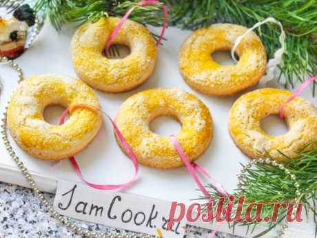 Рождественские сахарные кольца — рецепт с фото пошагово