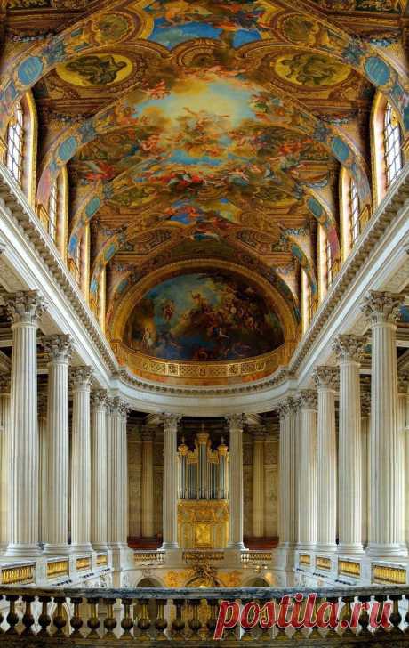 Interior of Chapel - Versailles, Paris