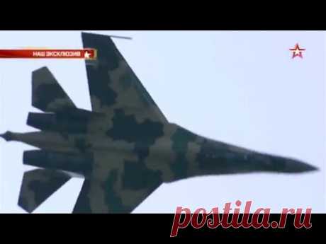 Как новейший Су-35 уходит от ракеты
