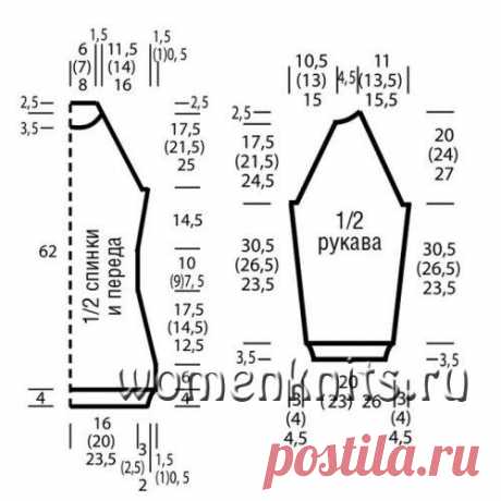 Красивый узор для пуловера