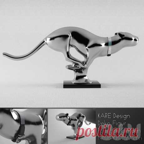 3d модели: Скульптуры - KARE Design Deko Figur Panther chrom