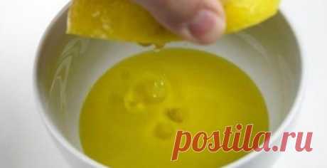 Выжмите 1 лимон, смешайте с 1 столовой ложкой оливкового масла… Рецепт прост и имеет значение для здоровья — Копилочка полезных советов