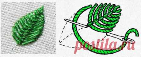вышиваем на трикотаже листики красиво гладью: 9 тыс изображений найдено в Яндекс.Картинках