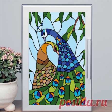 Película de ventana esmerilada de pavo real personalizada, antimirada, privacidad, películas de vidrieras estáticas 3D, pegatina impresa, espejo, decoración de Color no adhesiva - Etsy Chile