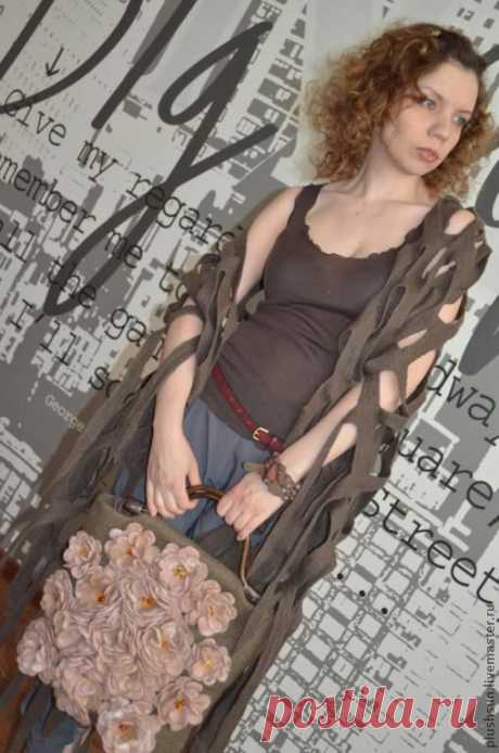 Валяная сумка «Stylish spring» - весенняя сумка,сумка ручной работы,сумка из войлока