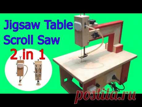 DIY Jigsaw Table (2 in 1) - Scroll Saw & Jigsaw Table Machine