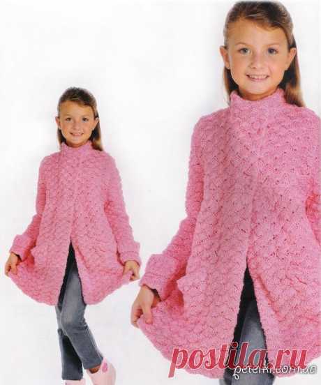 Пуловеры, свитера, кардиганы, пальто и другие теплые вязаные вещи дл девочек
