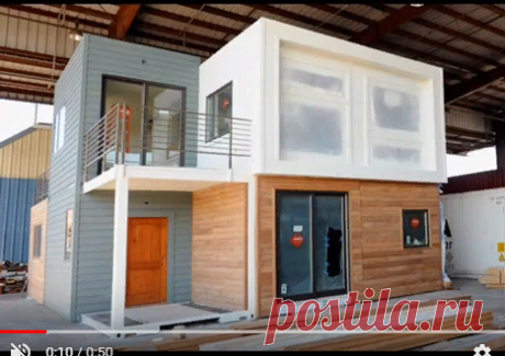 Cheapest house ever: shipping container home! | how much to build a shipping container home - YouTube